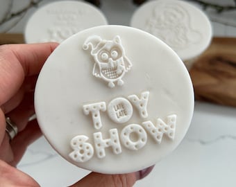 NEU! 2023 Late Late Toy Show mit Eulen-Stempelpräger für Kekse Kekse Fondant zum Backen und Dekorieren mit Zuckerglasur Designed in Irland