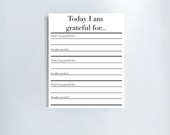 Today I Am Grateful For - Etsy