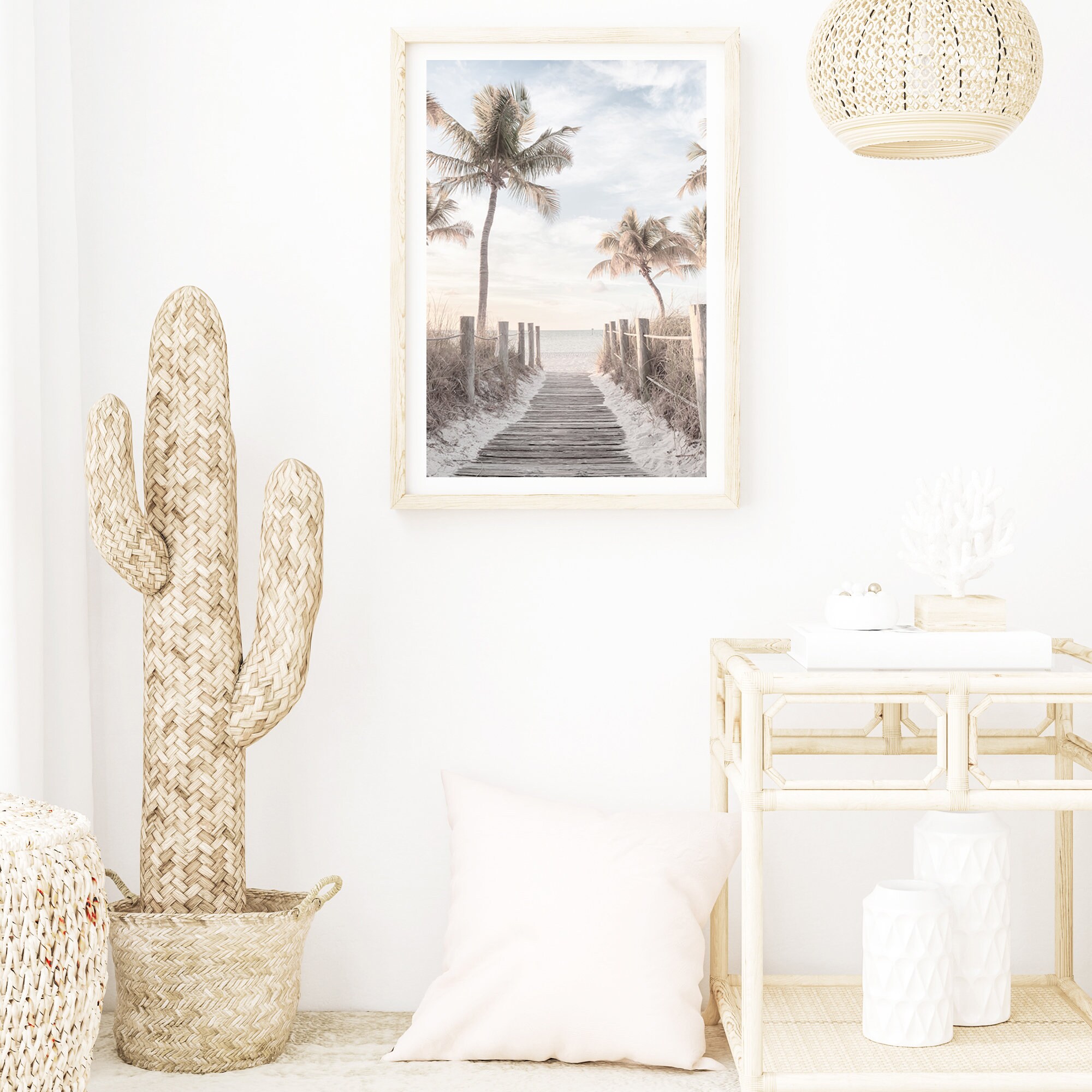 Beach Path Wall Art Print Hamptons Inspired Coastal Art Print Etsy