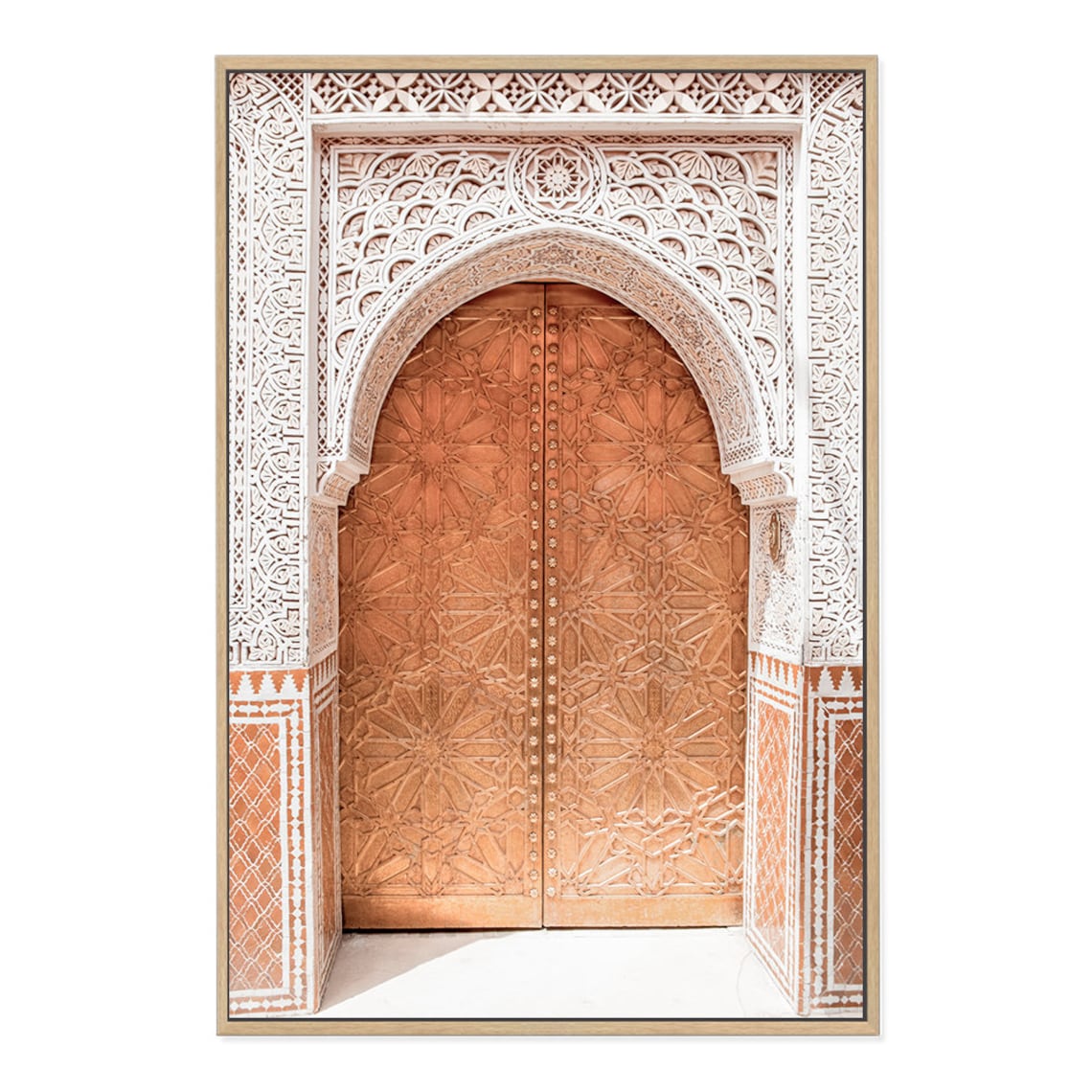 Gold Moroccan Arch Door Wall Art Print Boho Temple Door Etsy