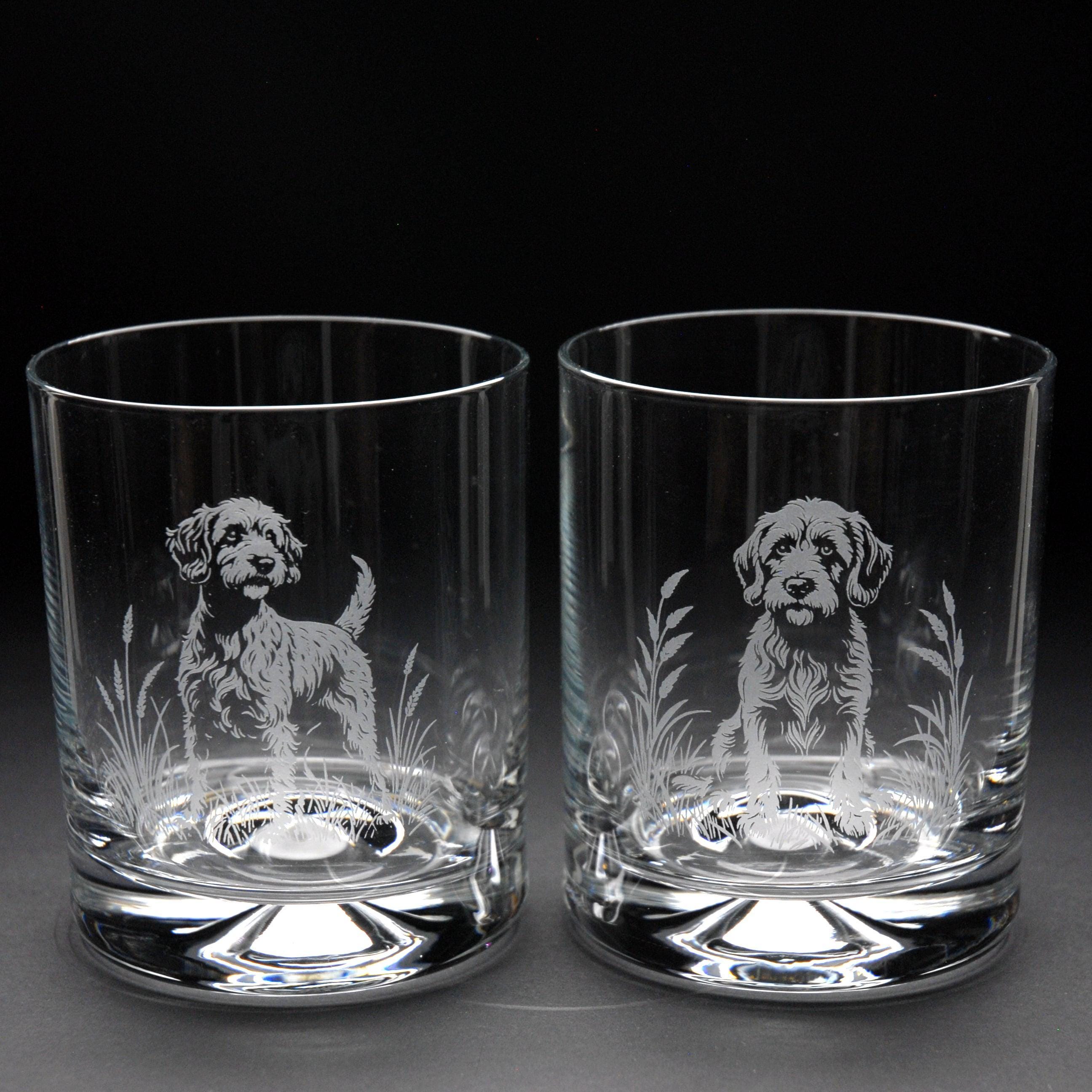 Cockapoo Engrave Cockapoo Dog Whisky Tumbler Glass | Etched Engraved Glassware ...
