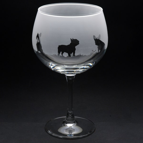 Franse Buldog | Hondenjeneverglas | Gegraveerd | Cadeau