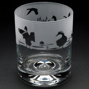 Etched ducks glass - Etsy 日本