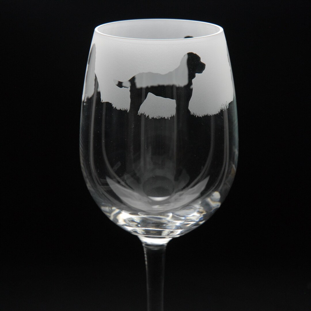 Cockapoo Engrave Cockapoo Dog Crystal Wine Glass 390 Ml - Hand Etched/engraved Cockapoo ...