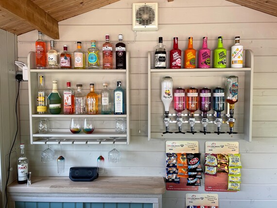 Home Bar Package Two Shelfs With Optics Home Bar Etsy