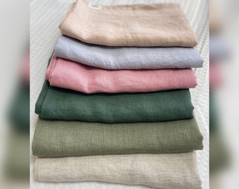 Set of 4 pure linen napkins in your preferred color, organic natural soft linen napkins, dining table linens, square washable eco napkins