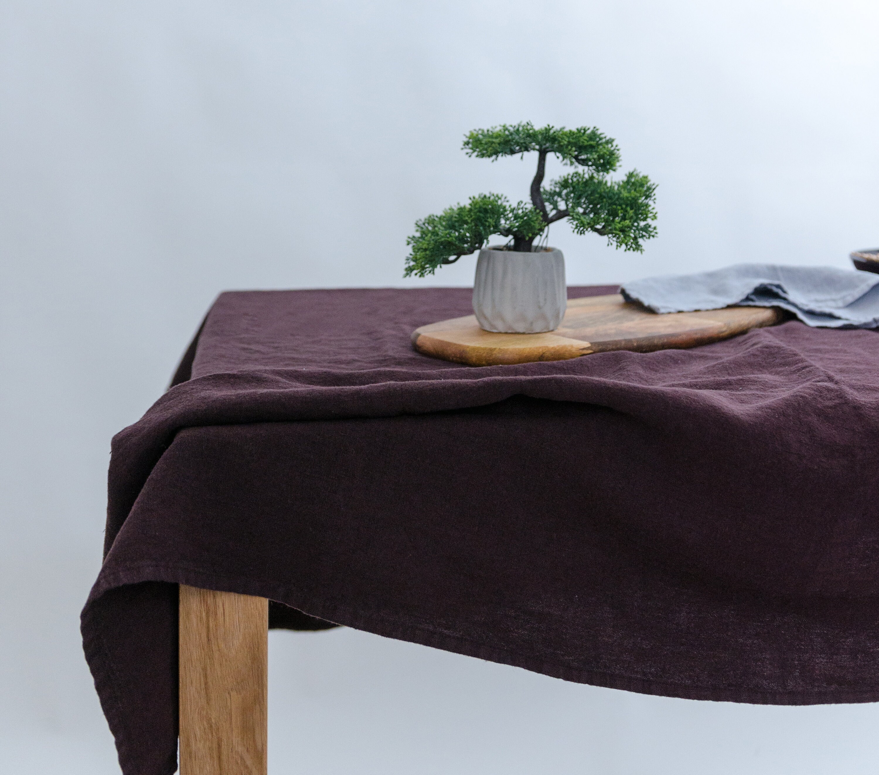 Nappe En Lin Deep Purple.