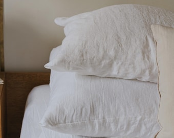 Leinen Kissenbezug: Natürliches Luxus Dekokissen für Sofa, 16x16 18x18 20x20 24x24 und Benutzerdefinierte Größen, Boho Home Decor, europäisches Flachs Leinen