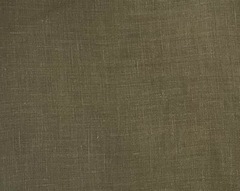 Sage Green Linen Fabric, Vintage Linen Fabric, Natural Linen Washed Cloth by Yard, Softened Flax Fabric, Extra Wide Fabric