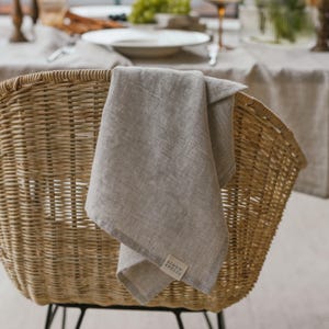 Melange Flax Linen Towel, Linen Tea Towel, Absorbent Dish Linen Towel In 18x26&quot; Sizes, Washed Linen Towel, Kitchen Linens Set