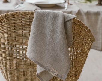 Melange Flax Linen Towel, Linen Tea Towel, Absorbent Dish Linen Towel In 18x26" Sizes, Washed Linen Towel, Kitchen Linens Set