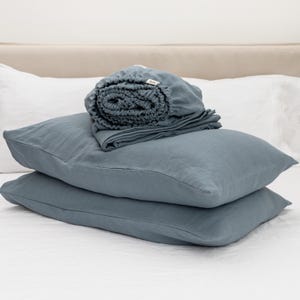 Linen sheet set, linen bed sheets, linen set, linen sheets in double, queen, king, custom sizes, fitted sheet, flat sheet, pillow cases