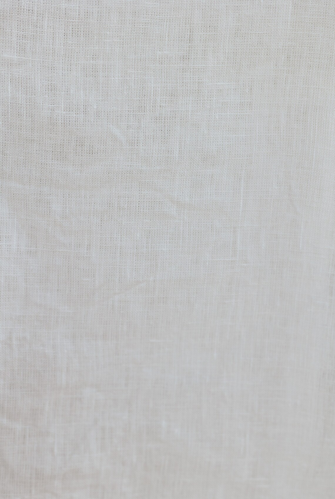 White Linen Fabric, Linen Quilt Fabric, Natural Pure Organic Fabric by
