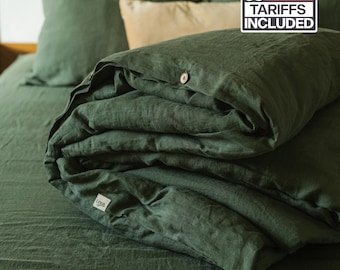 Handmade Organic Linen Duvet Cover: European Flax Bedding