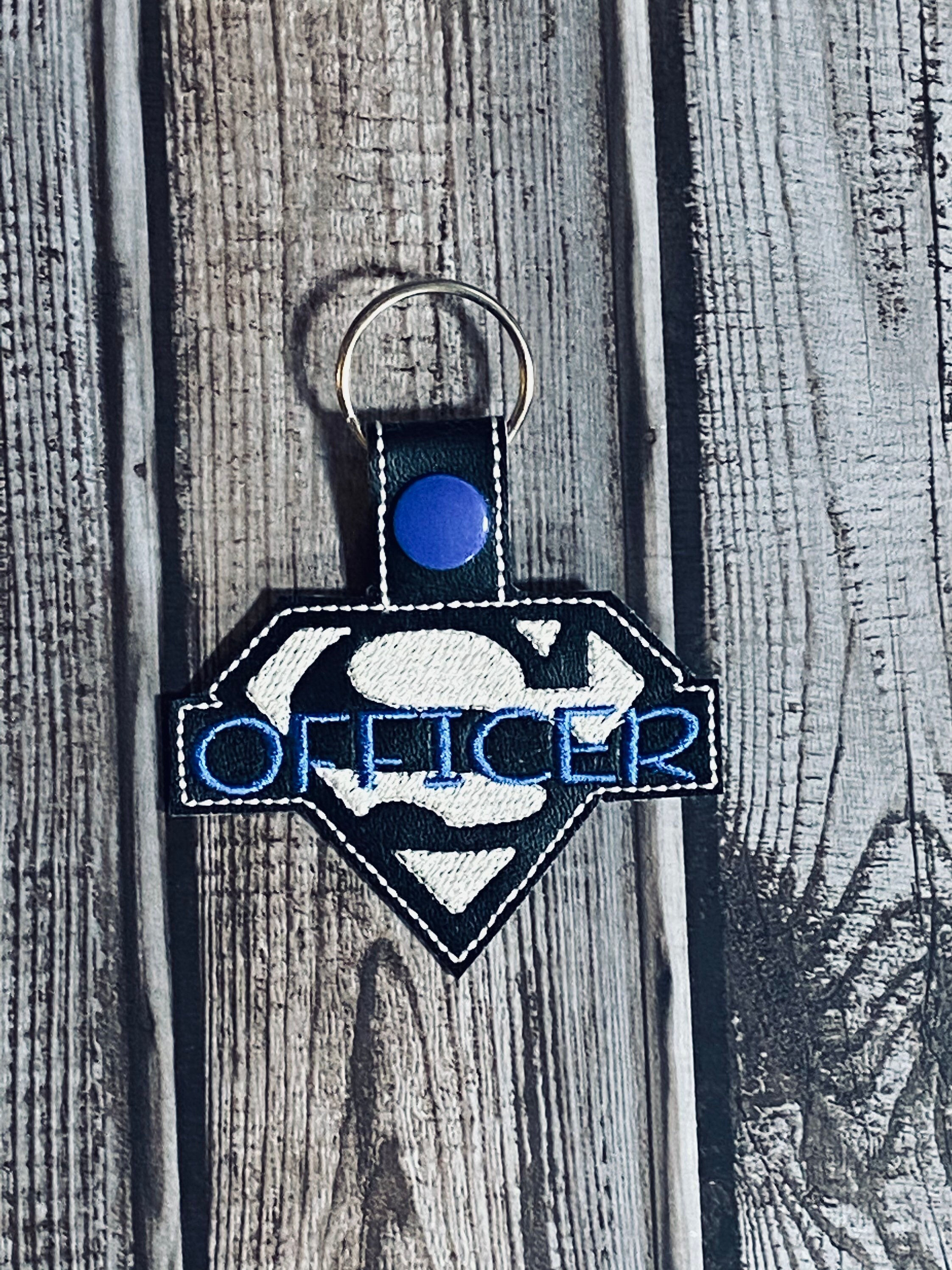 Officer Vinyl Keychain Police Gift Officer Gift Academy Etsy