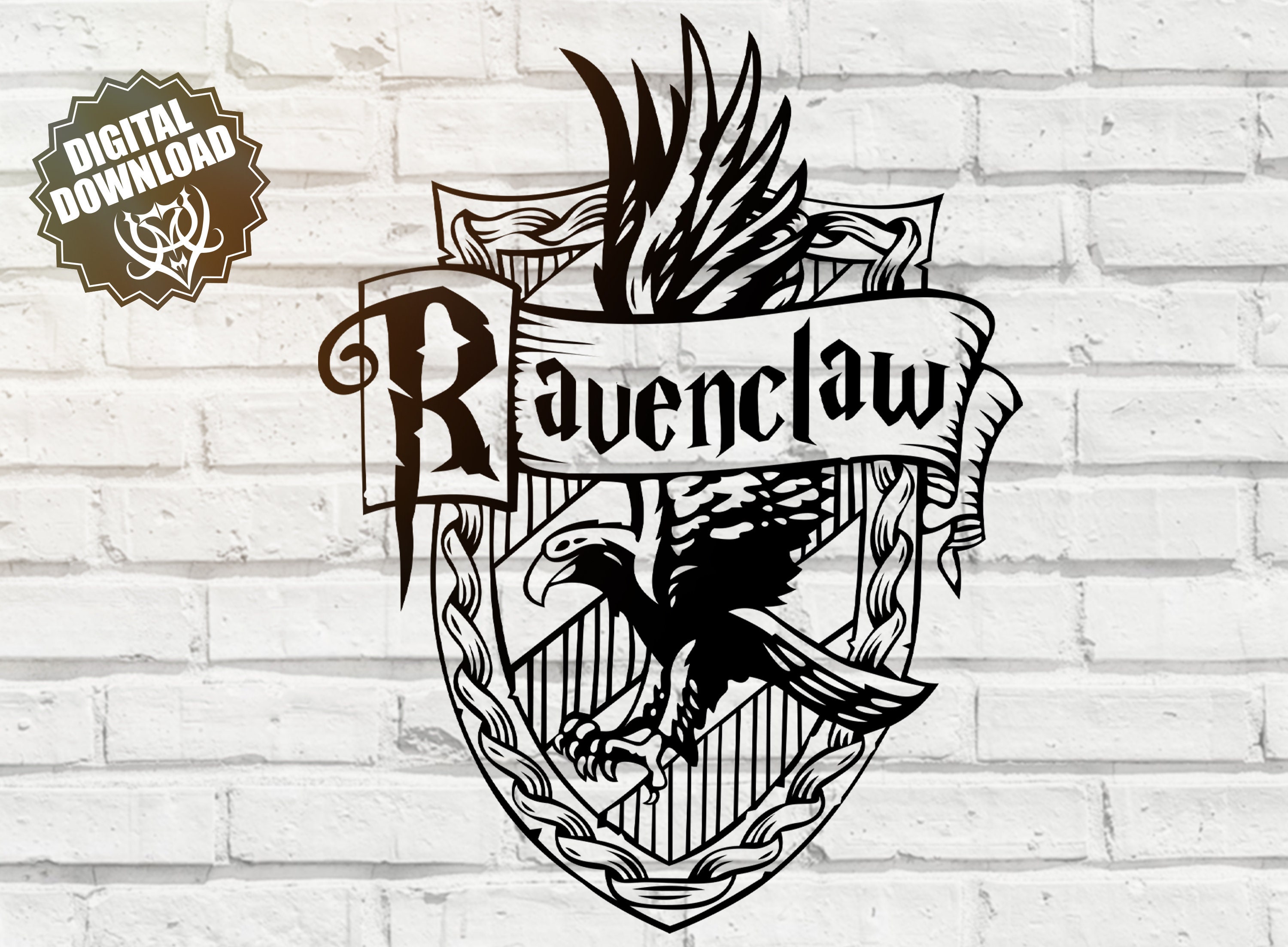 High Detail Ravenclaw Crest Emblem Color Ravenclaw | Etsy