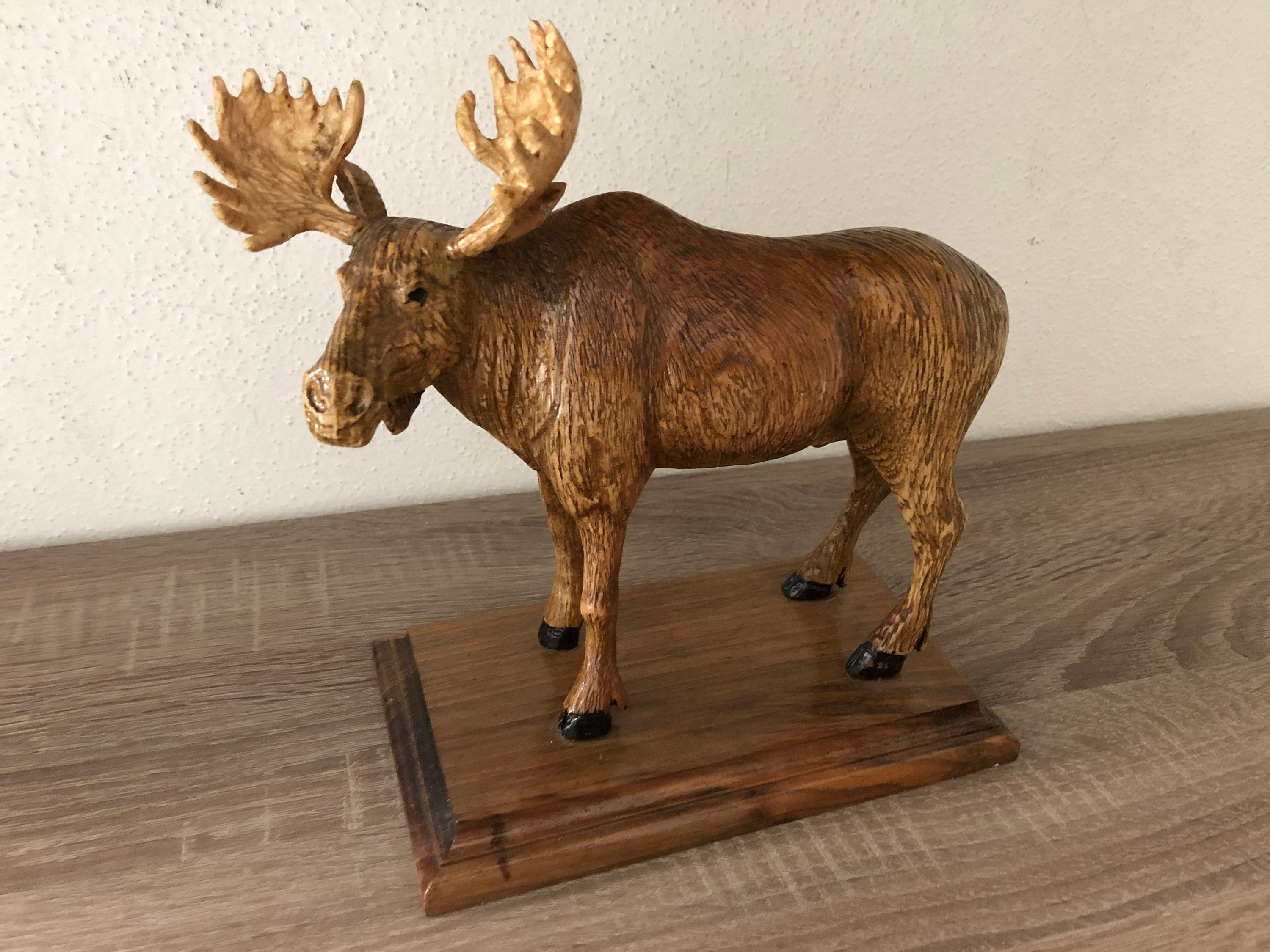 Elch aus Holz handgemacht 12cm x 24cm x 25cm Vintage Etsy