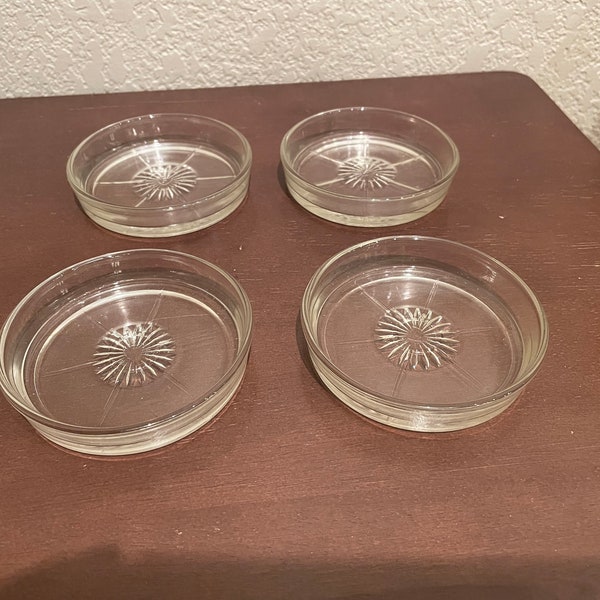 Clear Glass Coasters Etsy