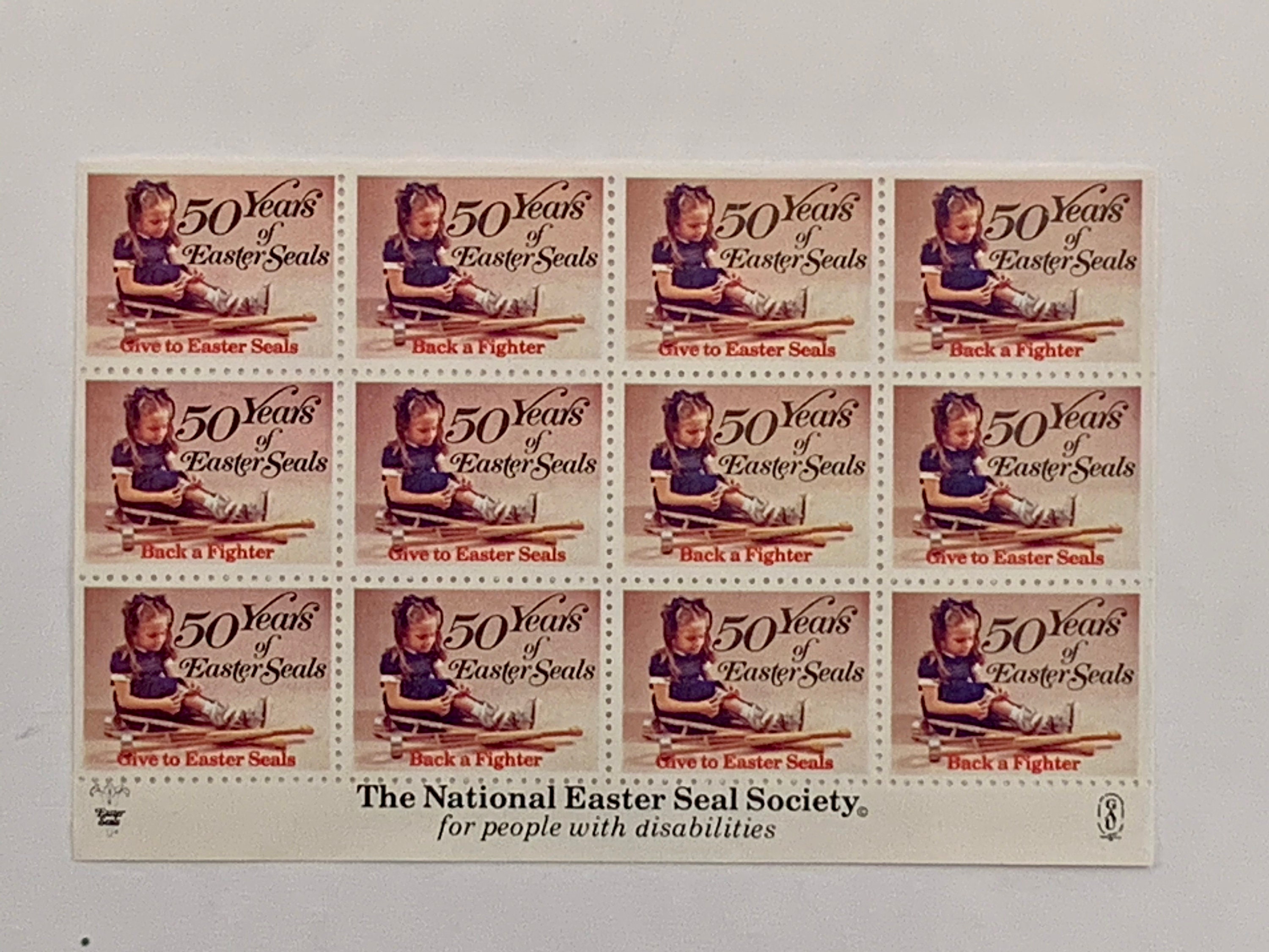 National Easter Seals Society Vintage stamps ranging 19691981 Etsy