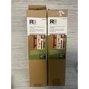 2 pc Realibit Barn Door 2 sided Handles Matte Black Powder Coat
