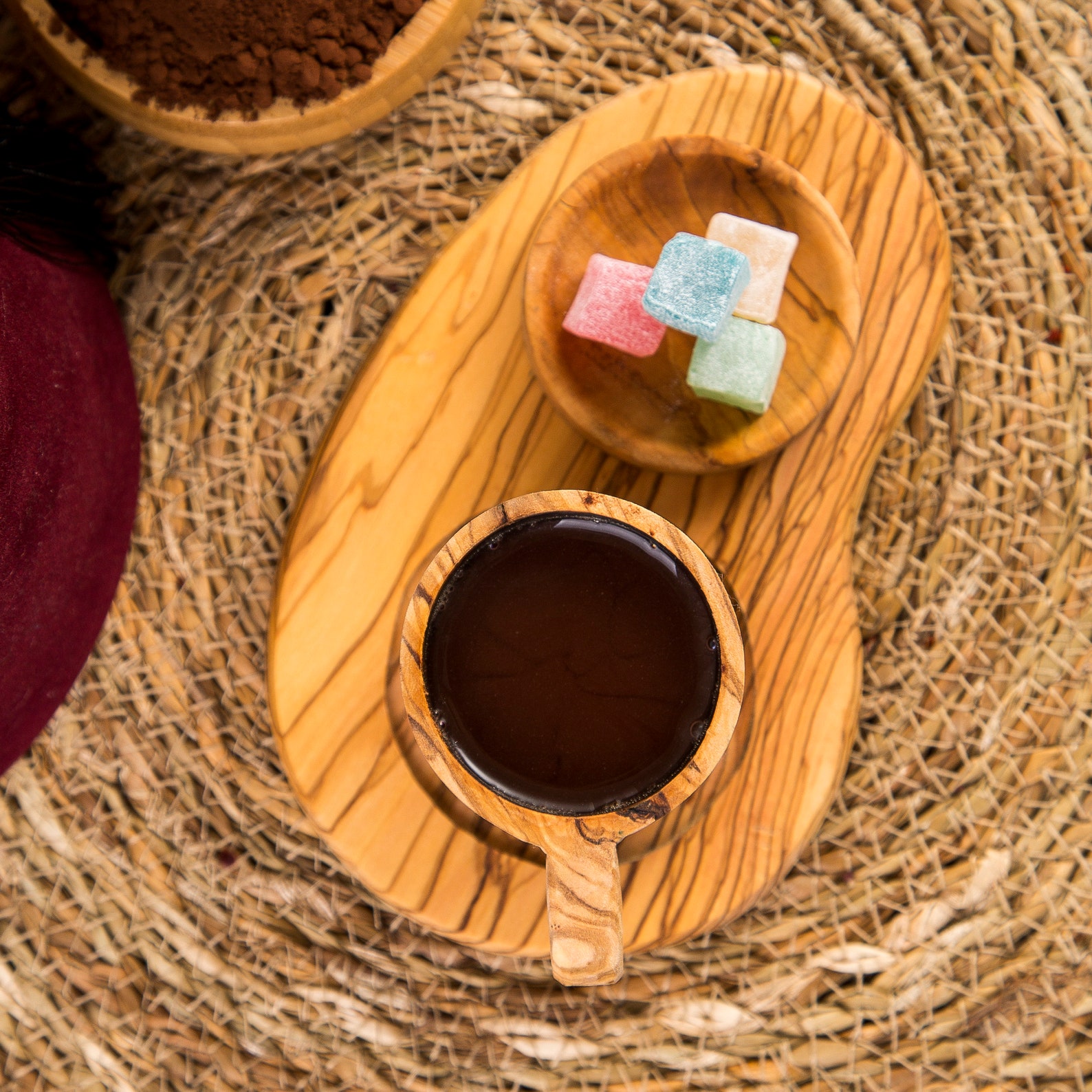 Ahşap El Yapımı Zeytin Ağacından Orjinal Kahve Fincanı Ve Etsy
