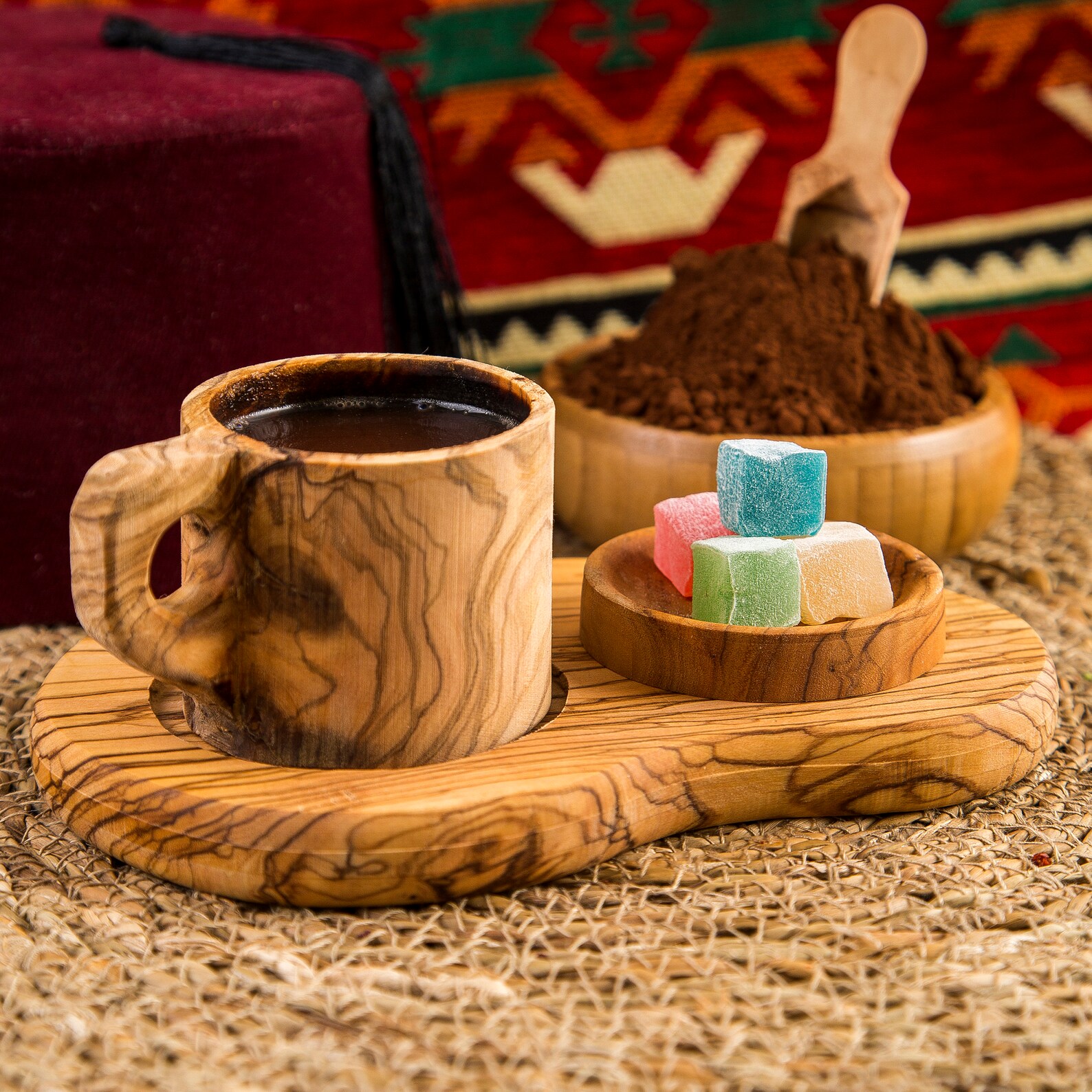 Ahşap El Yapımı Zeytin Ağacından Orjinal Kahve Fincanı Ve Etsy