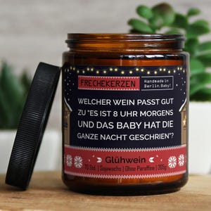 Lustige Duftkerze mit Spruch für Wein Liebhaber | Handgemacht aus Sojawachs | In Geschenkbox | Nachhaltiges Geschenk | Kleines Geschenk für
