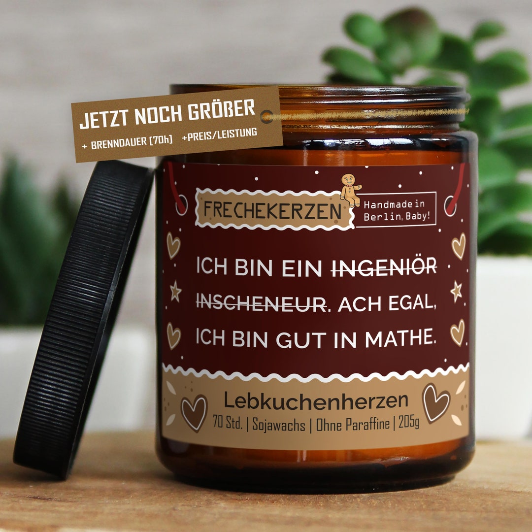 Lustige Duftkerze Mit Spruch Für Ingenieure Handgemacht Aus Sojawachs