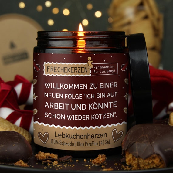 Lustige Duftkerze „My Last Nerve“ – Vanilleduft, Sojawachs, 50+ Stunden Brenndauer, Geschenk Für Freundin & Kollegen
