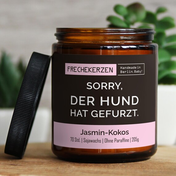 Duftkerze Für Hundebesitzer | Lustiges Geschenk Für Hundemamas & -papas | Aus Sojawachs, 35h Brenndauer, Im Glas