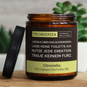Lustige Duftkerze mit Spruch zum Geburtstag | Handgemacht aus Sojawachs | In Geschenkbox | Nachhaltiges Valentinsgeschenk für&#39;s Alter zum 30