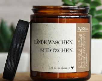 Bad Dekoration Duftkerze mit Spruch | Handgemacht aus Sojawachs | In Geschenkbox | Nachhaltiges Geburtstagsgeschenk | Lustige Gast Geschenk