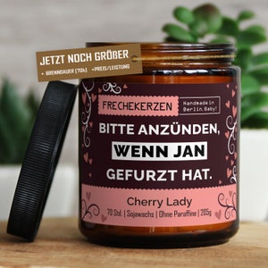 Lustige Duftkerze mit Spruch für Freunde,Bruder,Papa,Hunde | Handgemacht aus Sojawachs | In Geschenkbox Personalisiertes Weihnachtsgeschenk