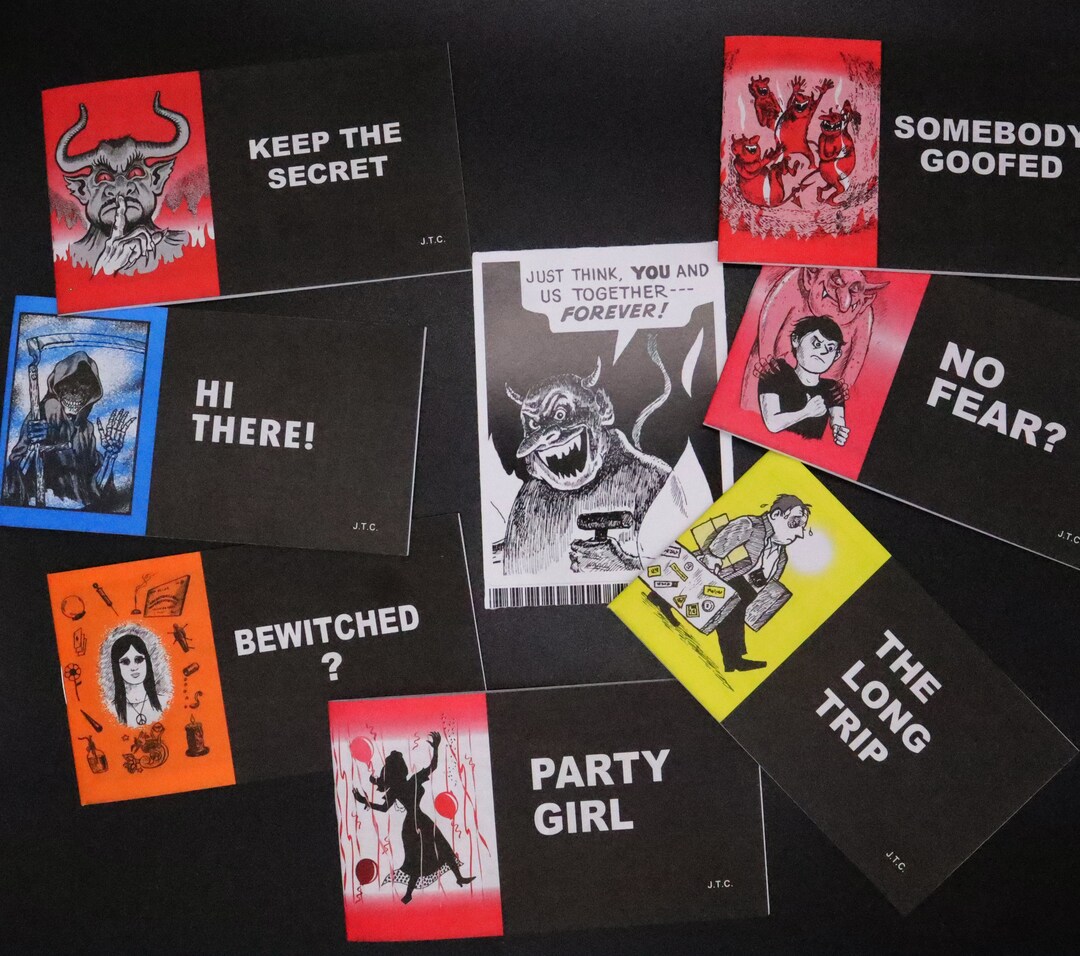 A Childs Satanic Pit of Jack T. Chick Tracts Pack PLUS Bonus Devil ...