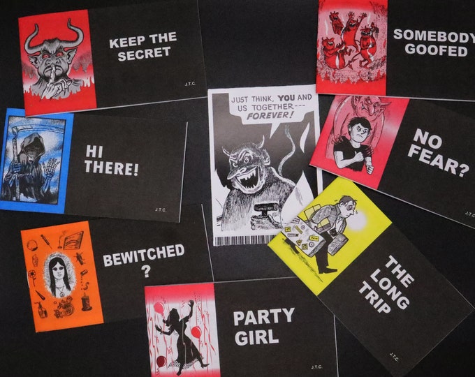 Satanic Panic Comic Book Chick Tract Parody Featuring Baphometta