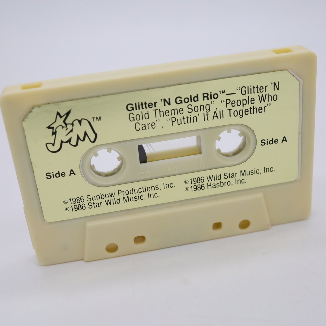 Jem & the Holograms Cassette Glitter and Gold Theme / People Etsy