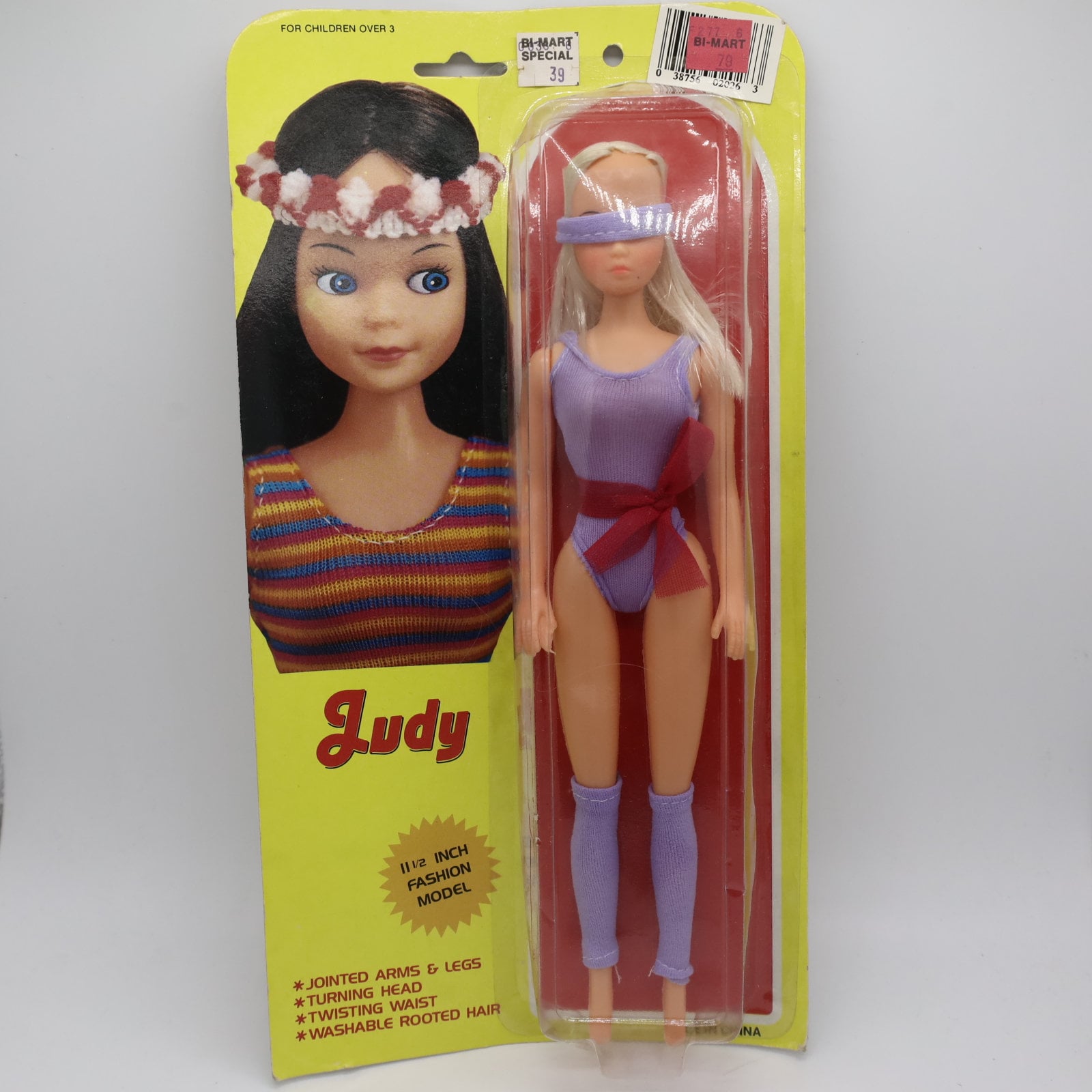 Judy Doll Lavender Leotards - Barbie Clone Fashion Doll - in