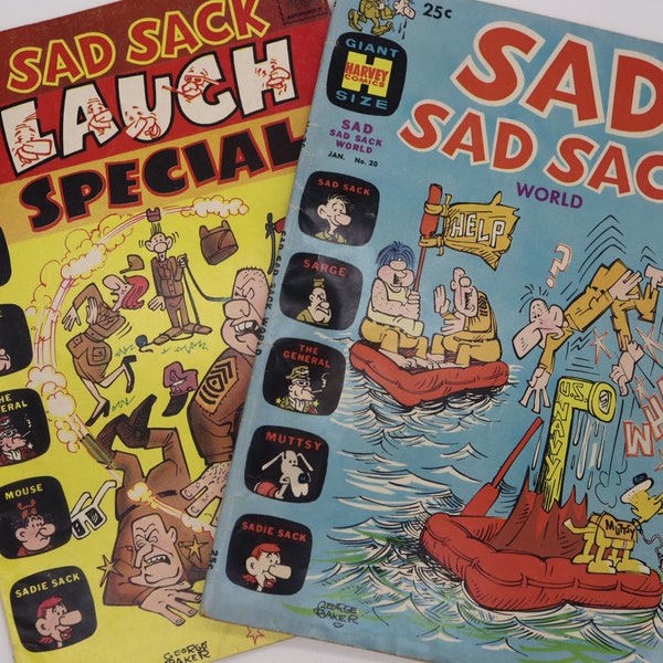 Sad Sack Laugh Special 12 (1962) Sad Sad Sack World 20 (1969) Harvey Comics