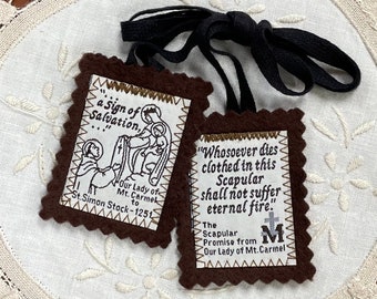 Brown Scapular - Our Lady of Mount Carmel