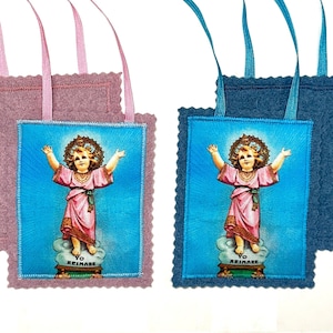 Large Divino Niño Scapular - 5.5&quot; x 4.5&quot; - Divine Child Jesus