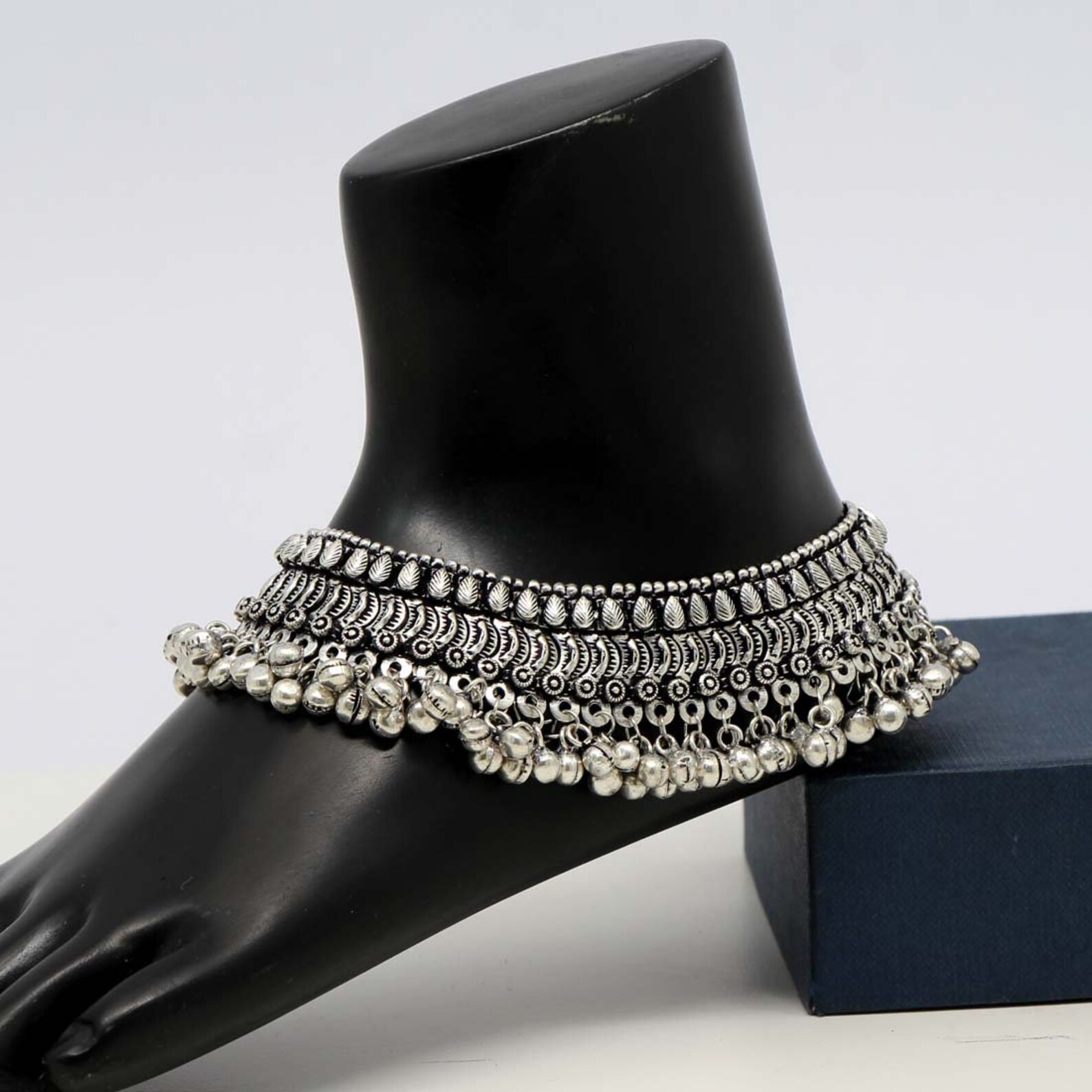 Bollywood Ghungroo bells Anklets in Silver/ Punjabi anklet/ Etsy