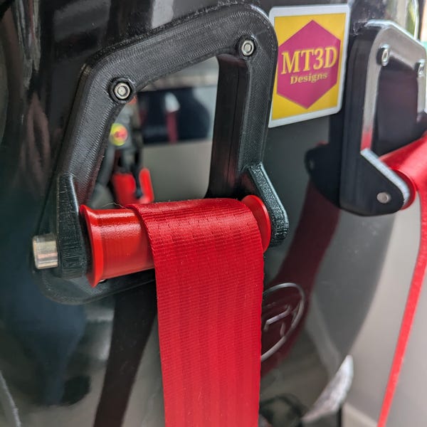 Seatbelt Roller System for use with Belt Tensioner Systems, Simracing only.