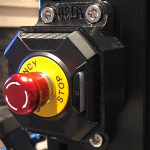 Fanatec DD 1/2 Estop Switch 8020 Mount (Podium Kill Switch) (Aluminum Profile Rigs)
