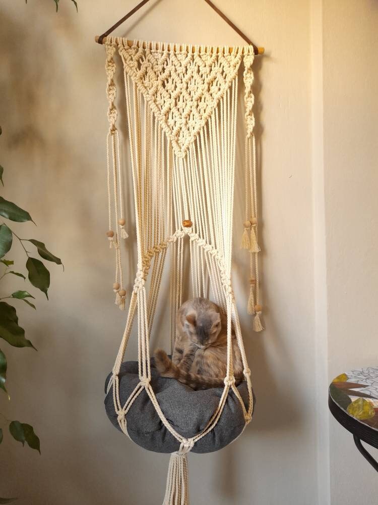 macrame cat toy