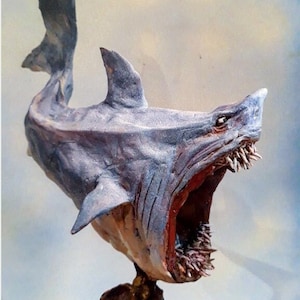 Big shark. Handmade figures, shark figure