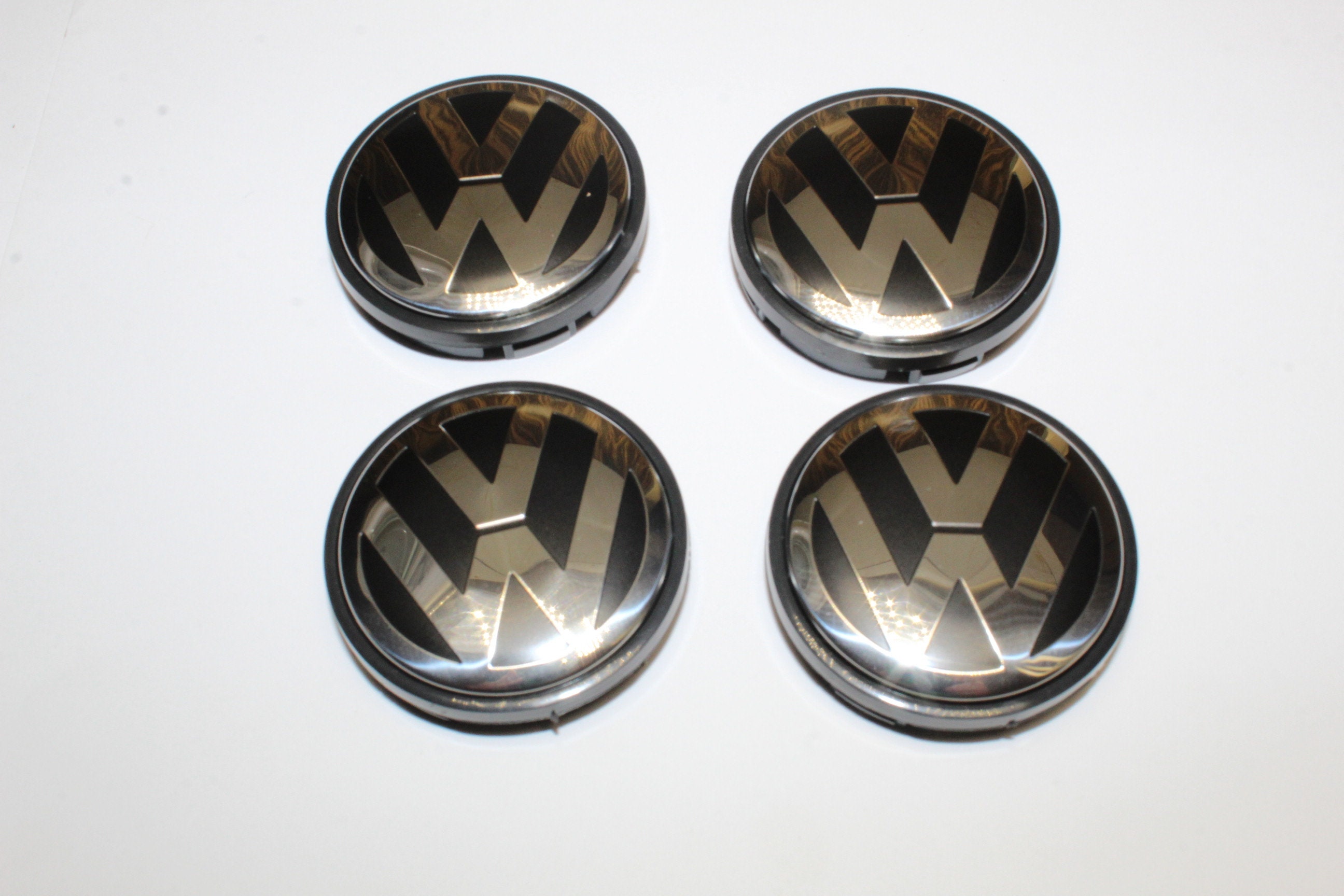 4PCS VW Volkswagen Alloy Wheel Centre Hub Caps Black 56MM Etsy