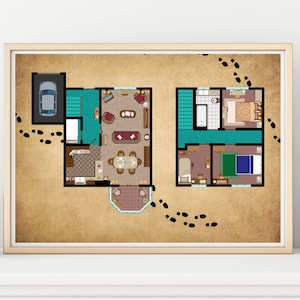 Wizard De jongen die leefde Geïnspireerd, huis Plattegrond