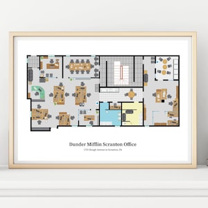 The Office Floor Plan | The Office TV Show | Blueprint | Dunder Mifflin | The Office Layout | The Office TV Show US