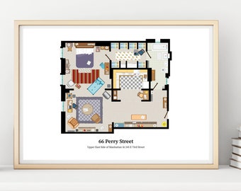 Sex and the City floor plan (Carrie Bradshaw New York City apartment)