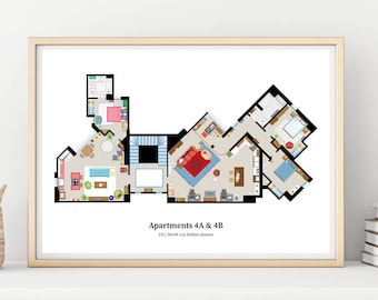 The big bang theory floor plan TV show